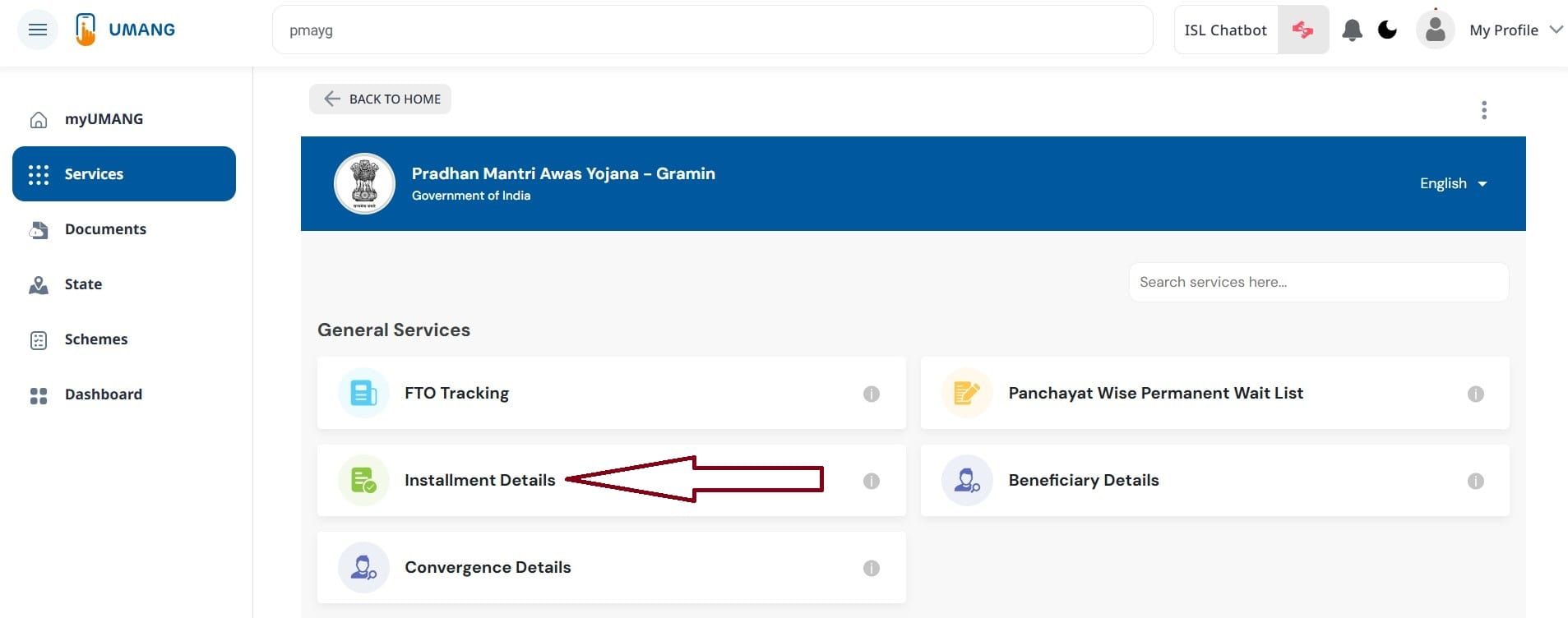 Installment Details PMAYG